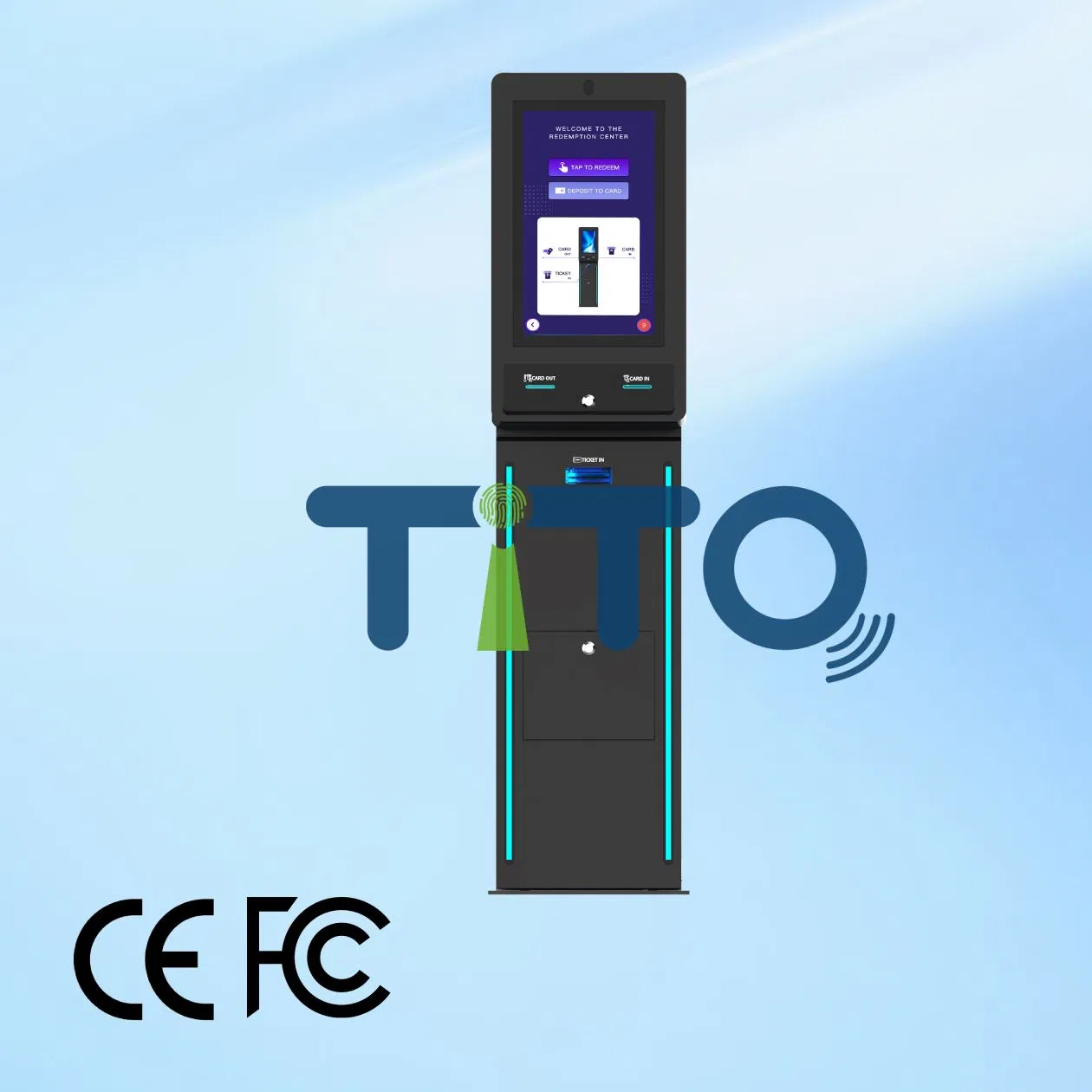 Self-Service Card Dispenser Redemption Kiosk for Coin Operated Video Games Automated Membership Issuance