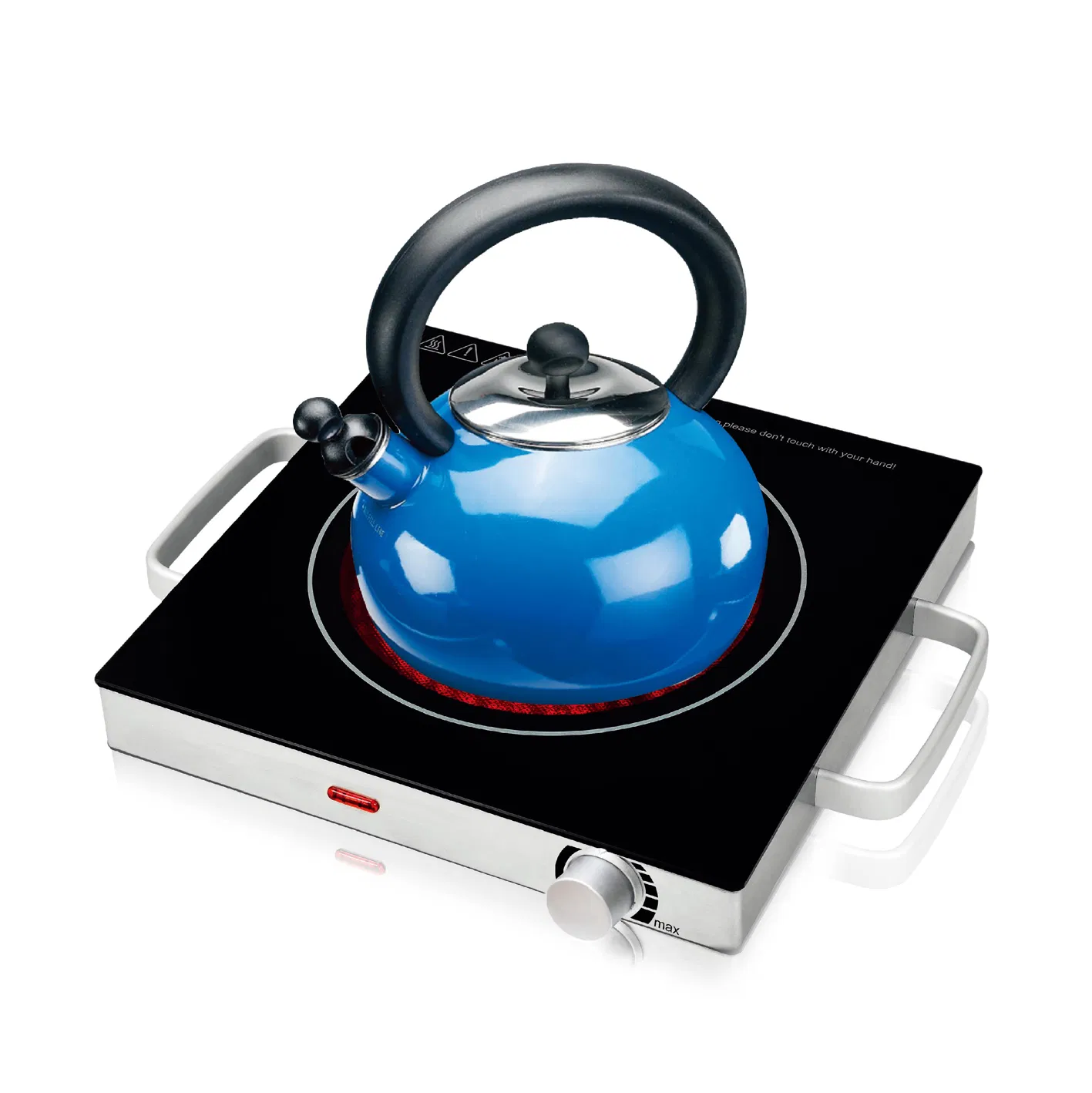 Burner Built in Black Tempered Glass Safety Device Gas Cooktop for Home