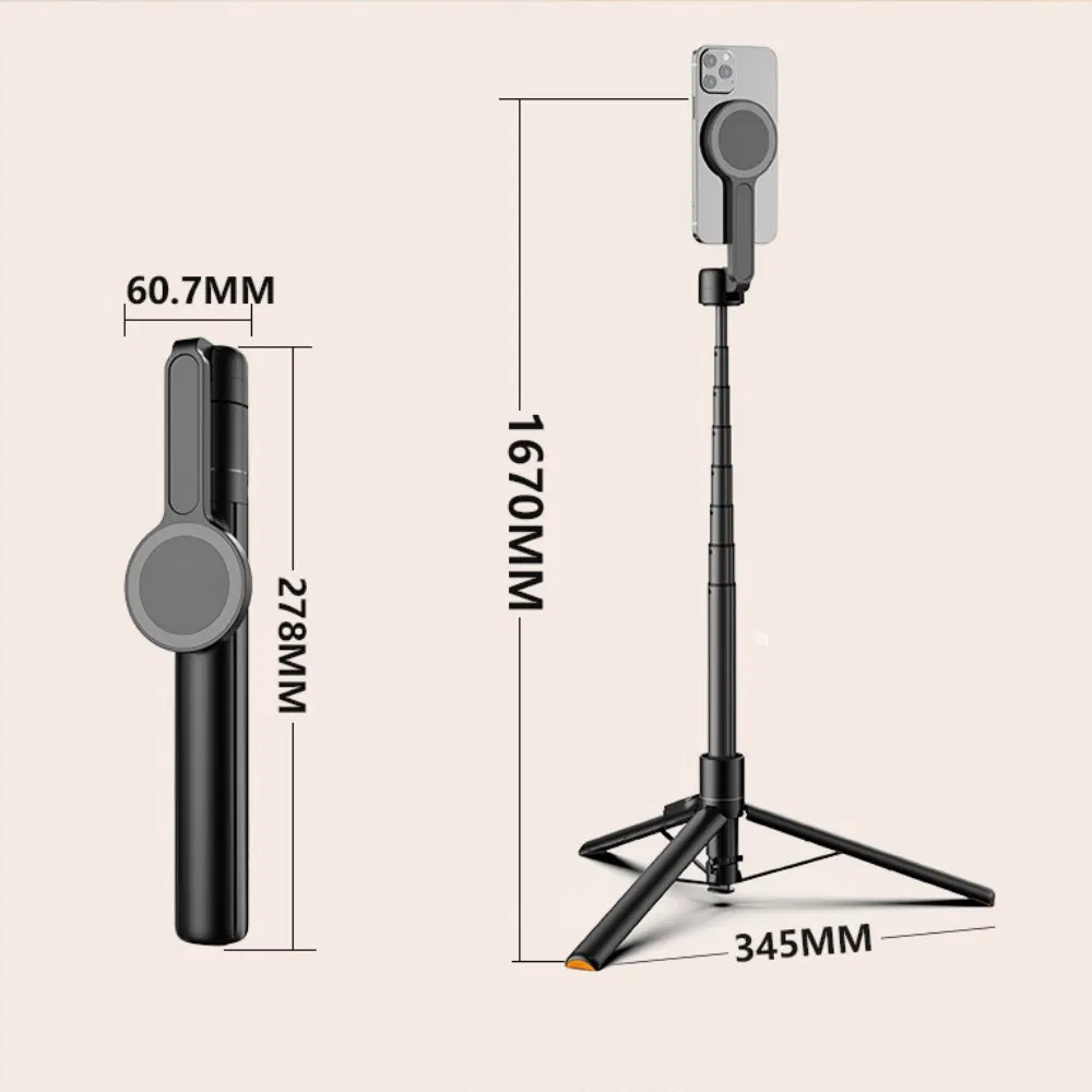 Магнитный монопод-штатив с выдвижной ручкой