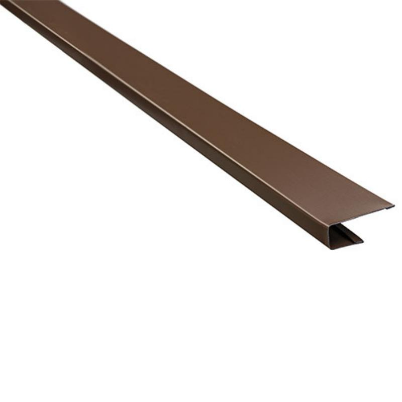 12FT Long White Black Aluminum J Trims for Soffits and Sidings