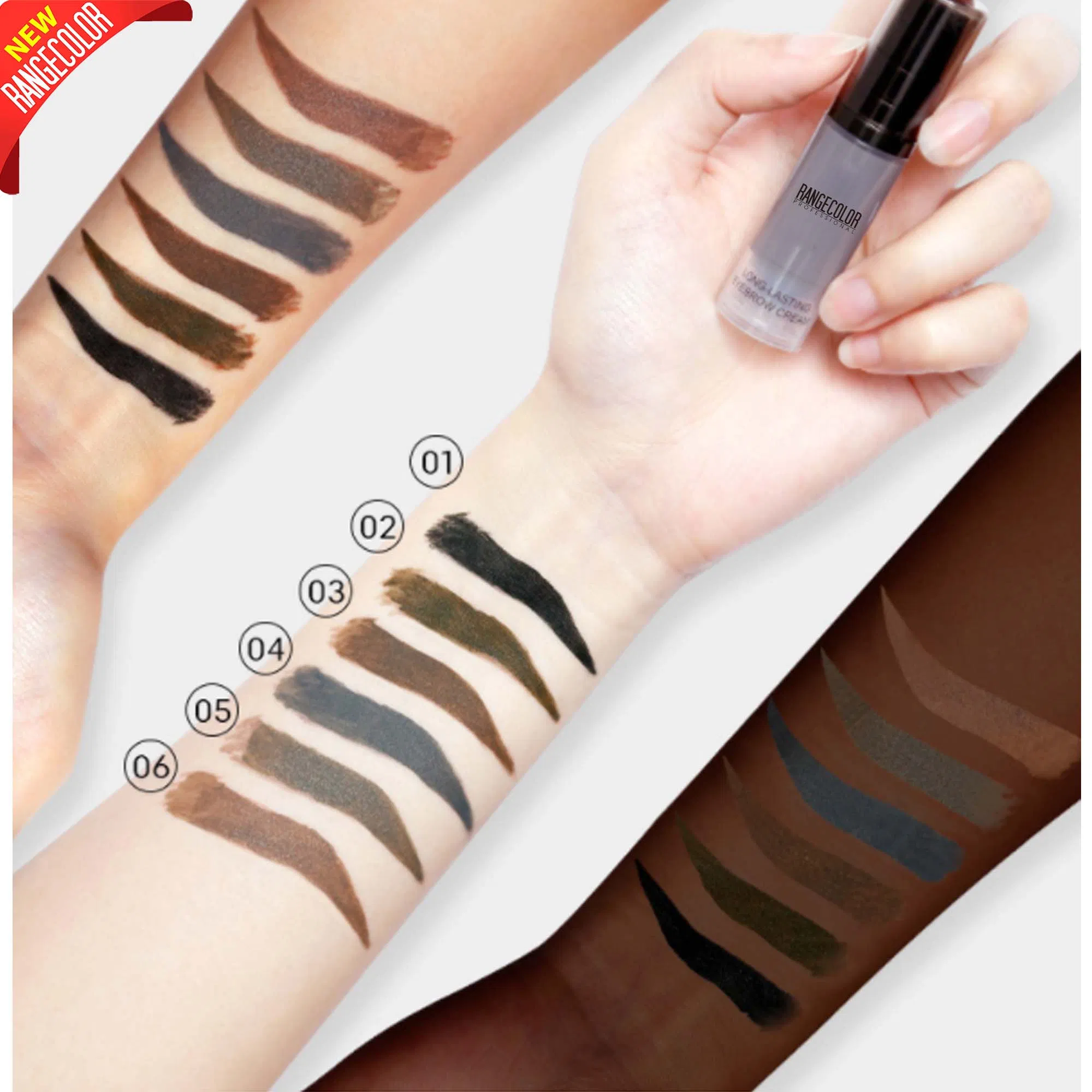 Wholesale Private Label Organic Vegan Long Lasting Waterproof Tint Clear Makeup Eyebrow Gel