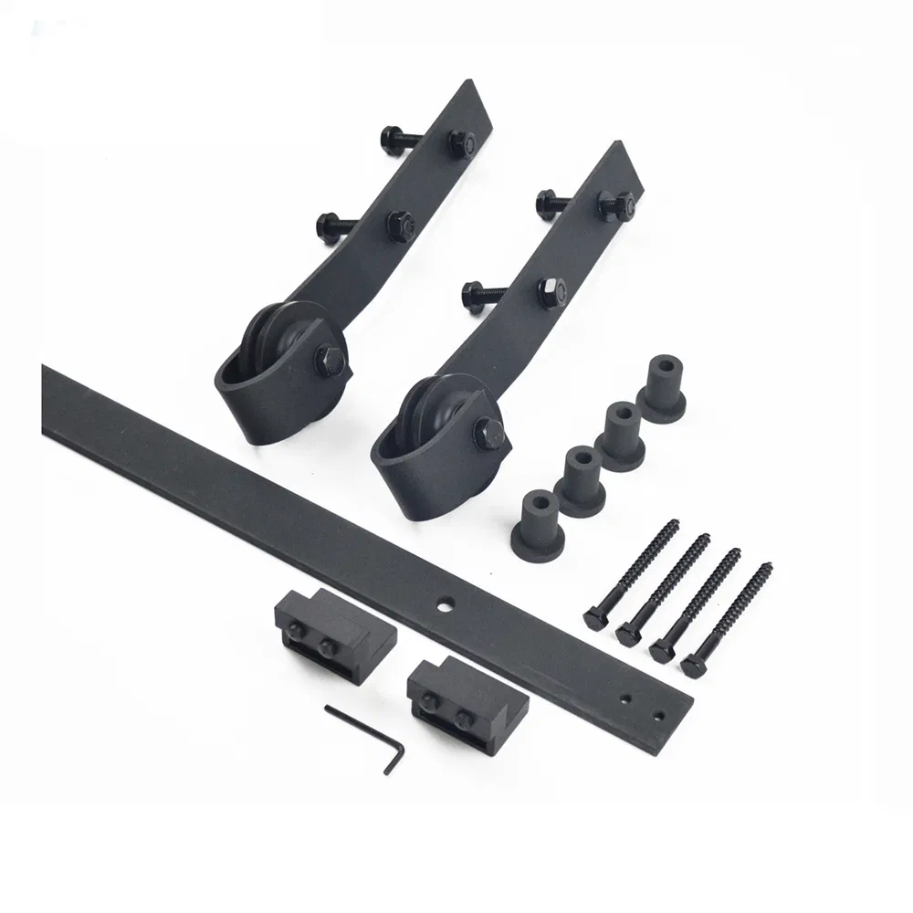Sliding Library Ladder Hardware Track Set Kit with Bottom Wheel