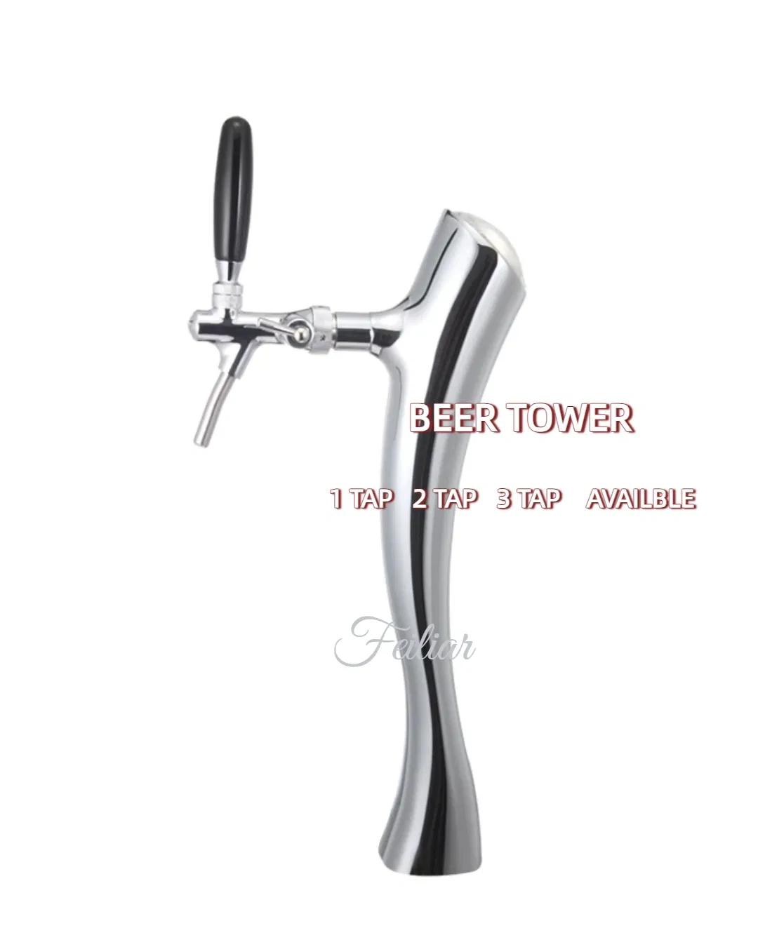 Stainless Steel Draft Beer Tower 3 4 5 Tap Adjustable Tap Availble
