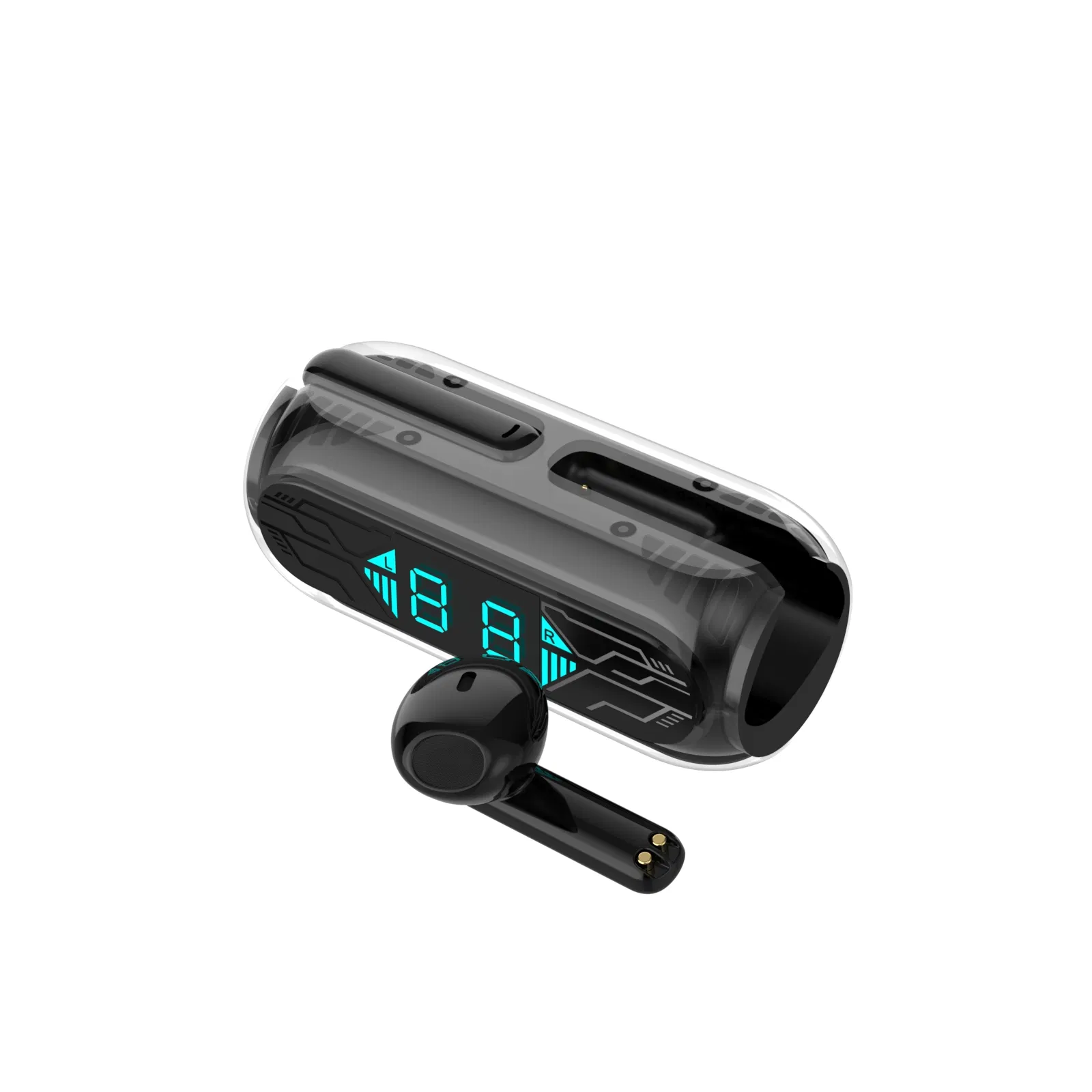 Tws T400 Bluetooth Wireless Headphones Sports Black Waterproof Earphones