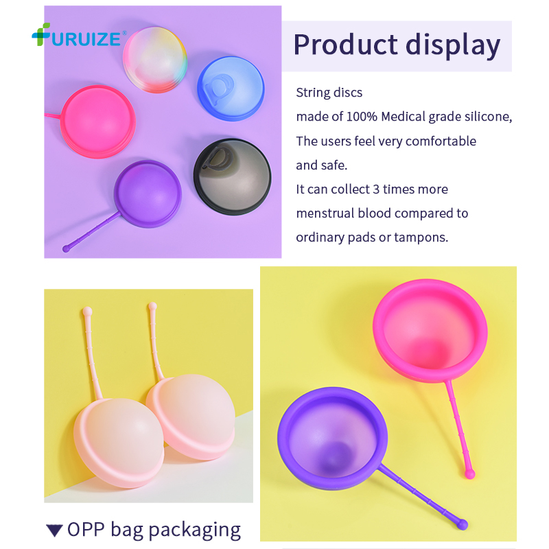 Eco-Friendly Reusable Menstrual Disk Wholesale Copa Menstrual Disc Silicone Feminy Discos Menstrual Cup