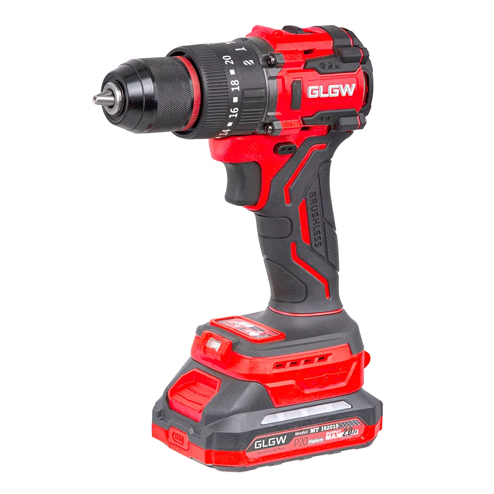 Glgw Cordless Tool Combo Kits 20V Impact Hammer Drill Cordless Power Tool Set