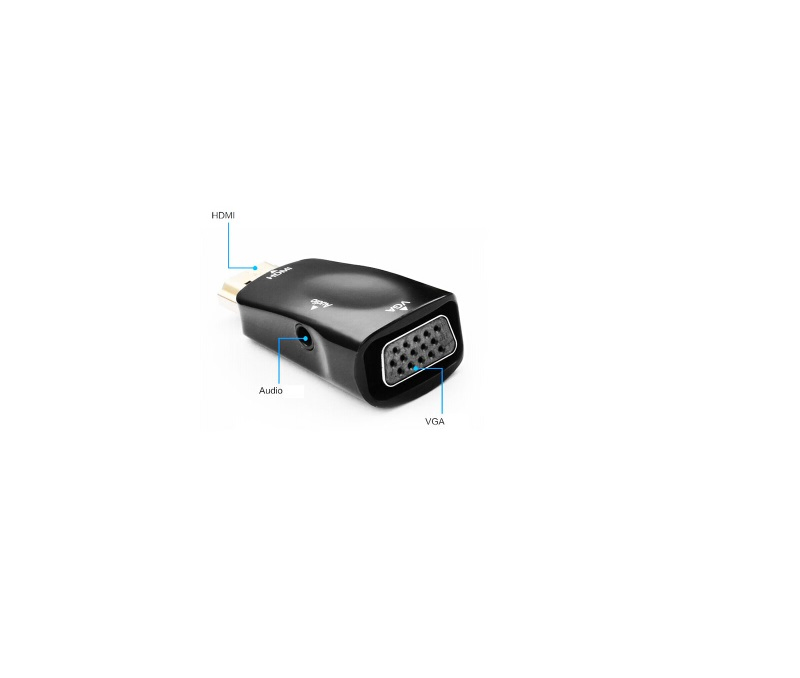Конвертер HDMI в VGA с аудиовыходом