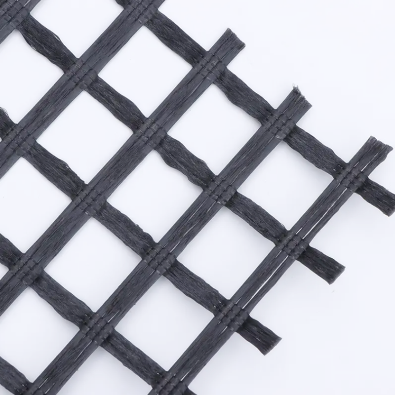 Asphalt Pavement Reinforced Glass Fiber Grille HDPE Geoglille