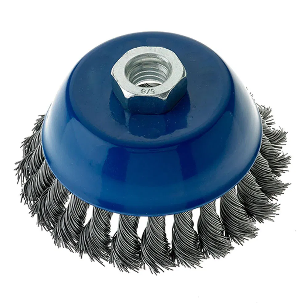 Чашечная щетка 4 дюйма со стальной проволокой
