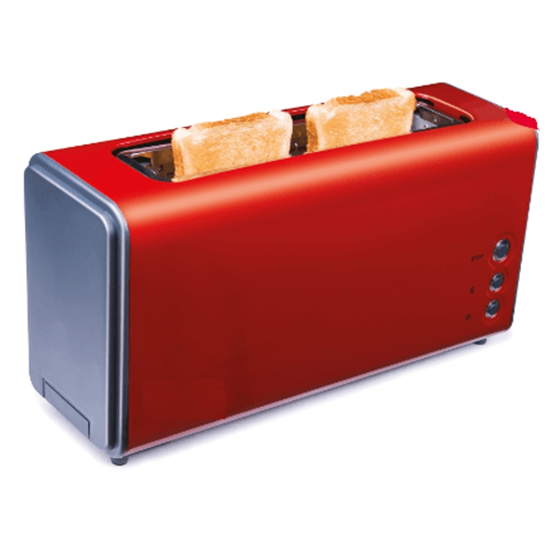 Tenfly Factory Custom 2 Slice Single Slot Toaster Plastic Shell Bread Toaster