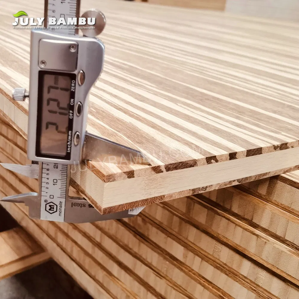 Strand Tiger Stained Laminated Bamboo Plywood Board for Worktops