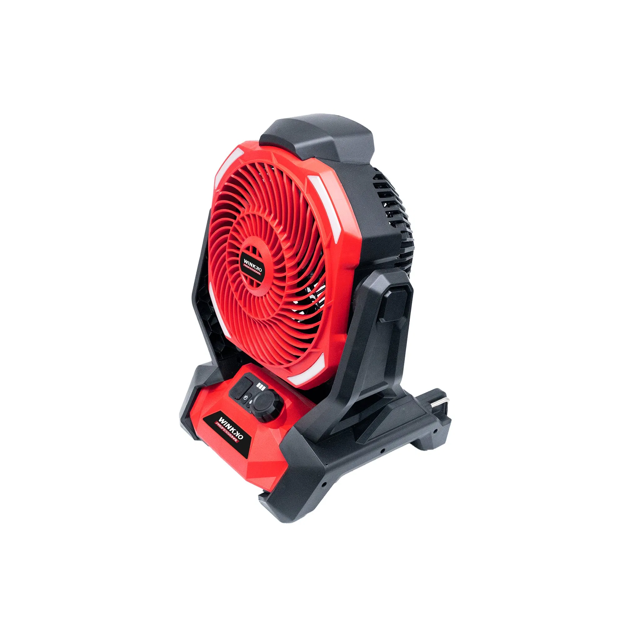 with Remote Control Pedestal Winkko Color Box Rachargeable Adjustable Speed Fan