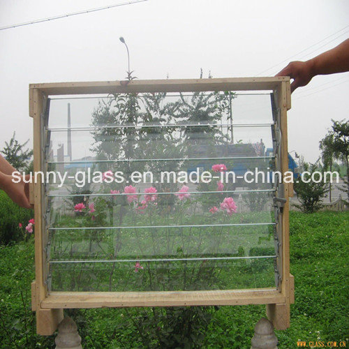 3-6mm Clear / Colored Louver Glass for Construction or Decoration