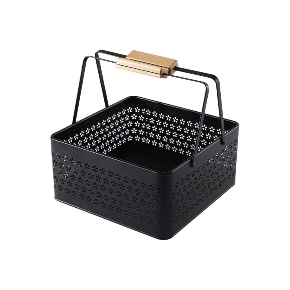 Durable BPA-Free Plastic SPA Storage Caddy with Flip-up Chrome Handle Stackable Container Cosmetics Body Wash Bathroom Storage Rack Bl23222