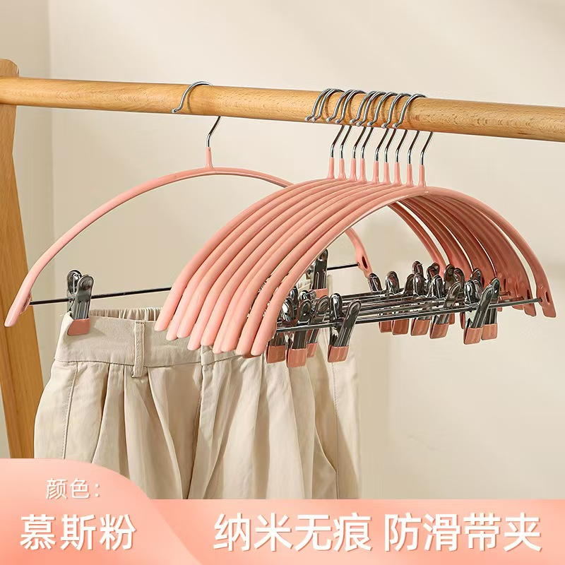 Multipack Assorted Color Clothes Hangers for Organized Wardrobe Storage