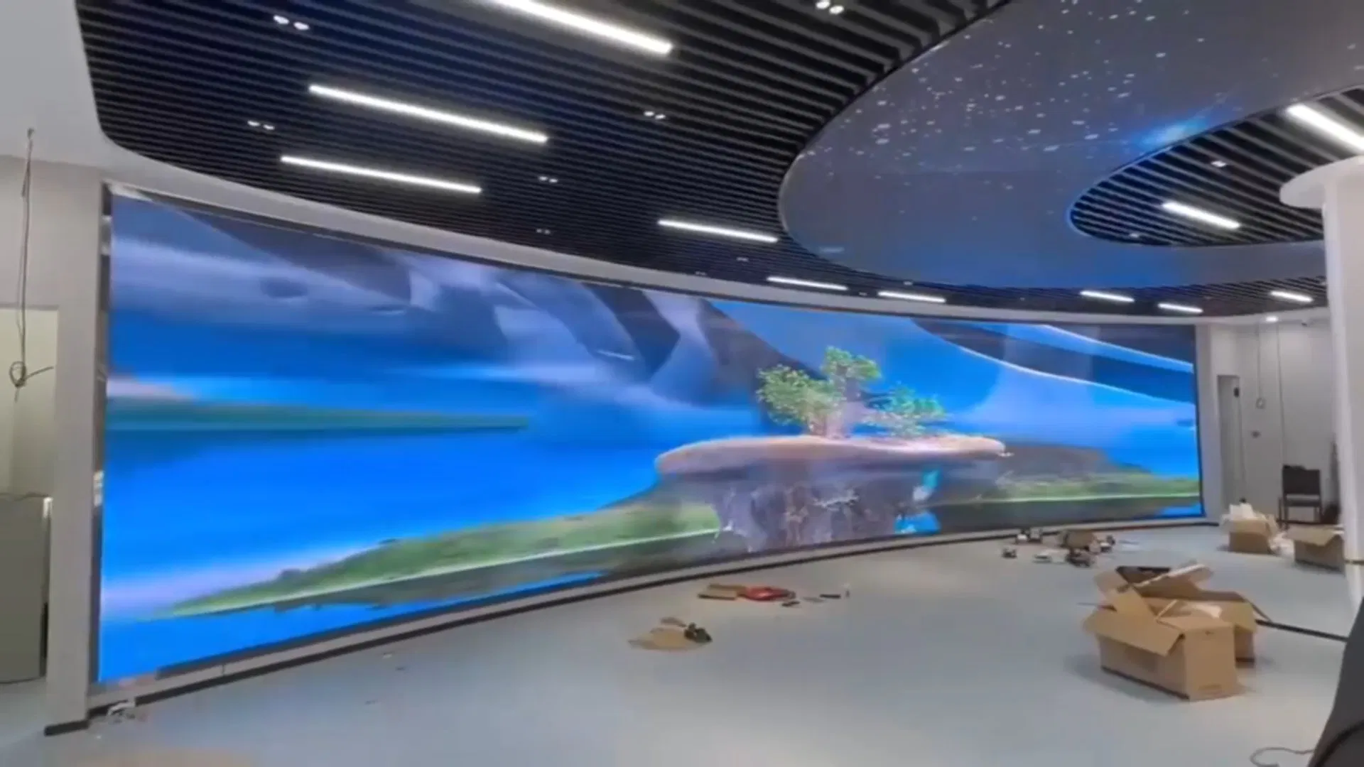 Factory Outdoor Rollable 3840Hz Flexible Curved Curtain Video LED TV Hotel Advertising 3D Billboard Module Panel Display Screen