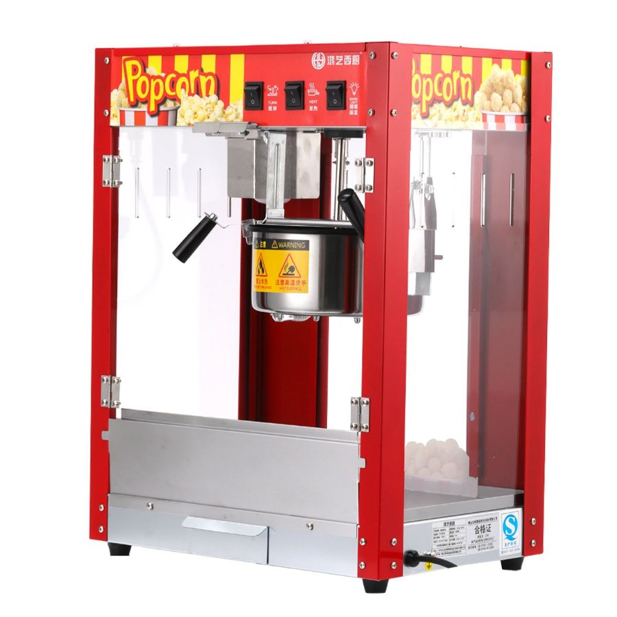 Quality Reliable Luxury Automatic Heating Popcorn Machine for Casual Food Factories