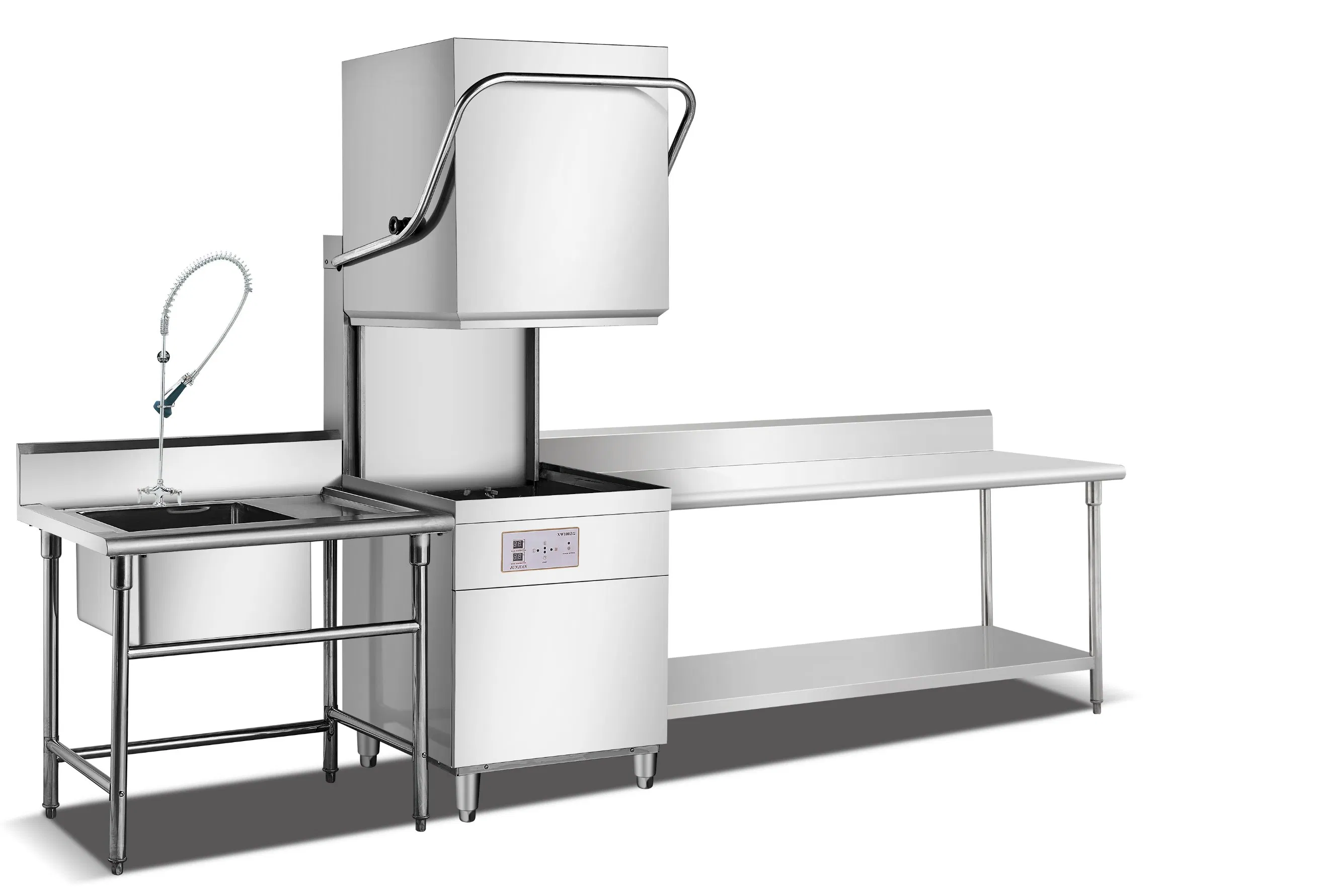 Commercial Dishwasher in Top Stainless Steel 304 Dish-Washing Machine
