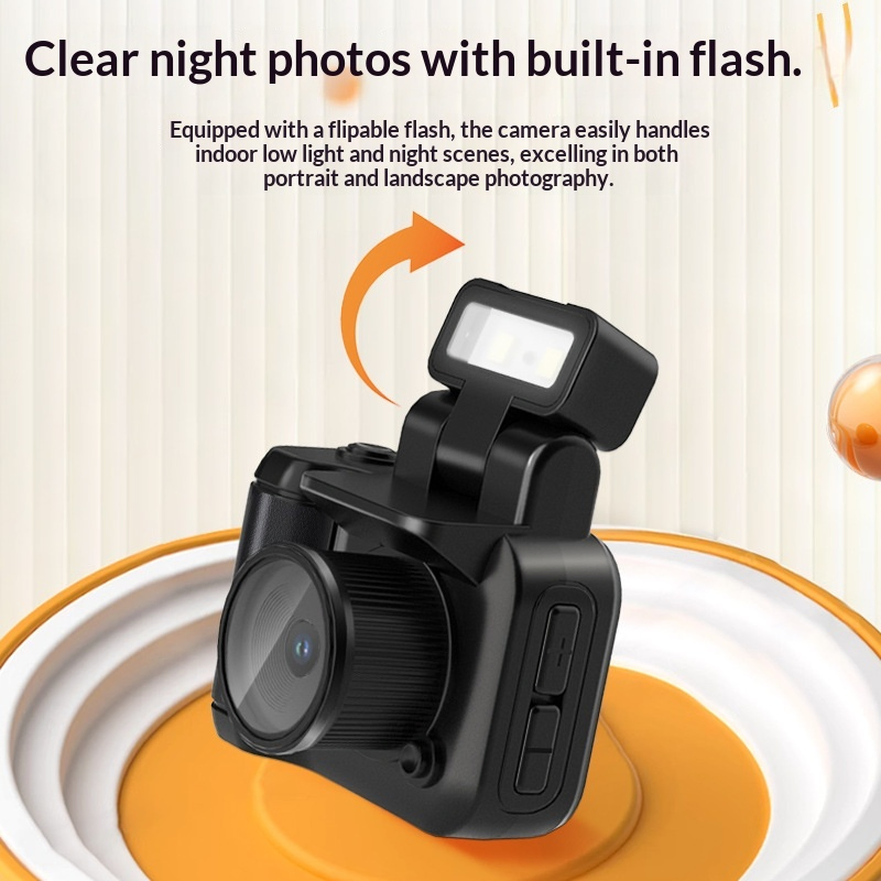 Mini Camera 1080P HD Video Tiny Retro Digital Camera Portable Small Camera for Travel Study Recording Retro Camera