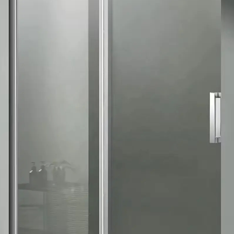 Wholesale Modern Black Pivot Shower Door Bathroom Tempered Glass Swing Shower Door