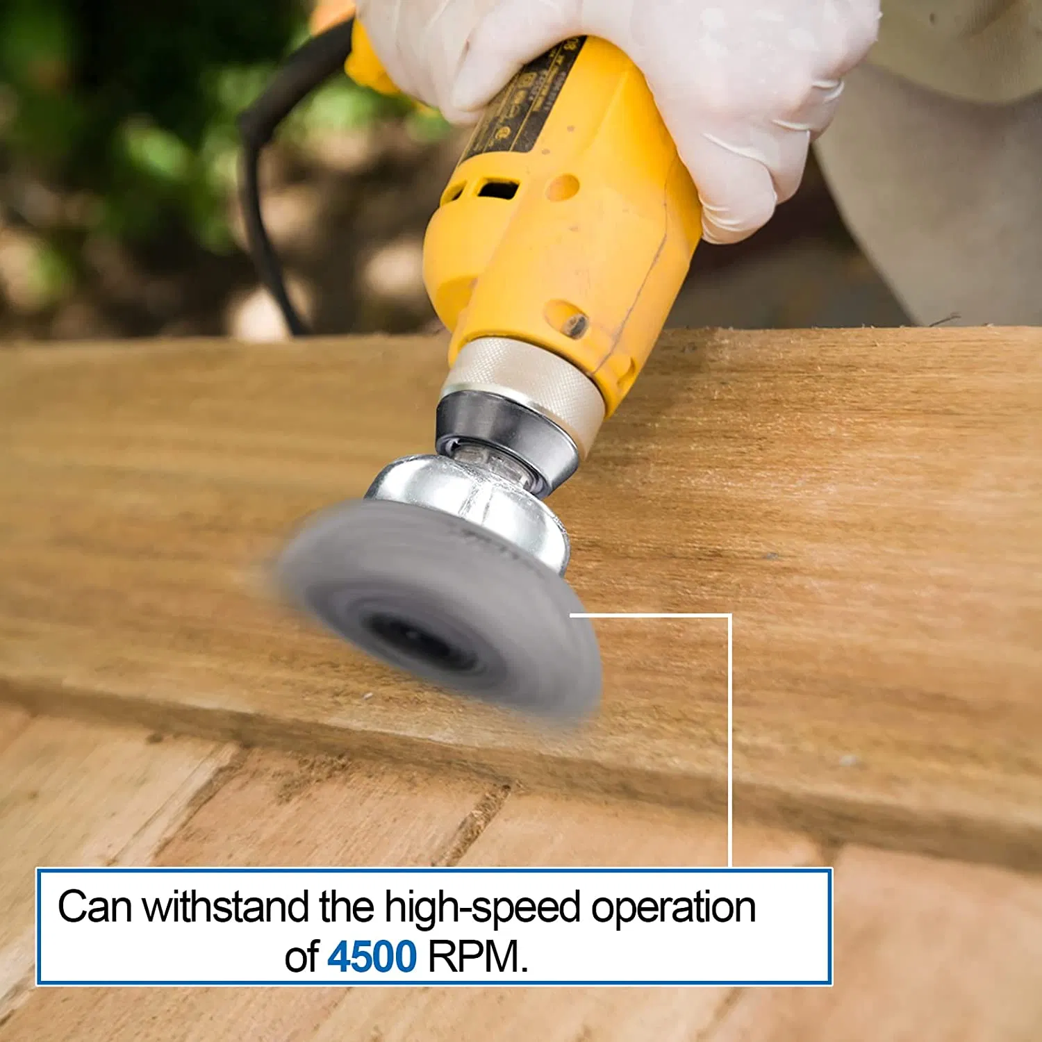 Чашечная щетка с проволочным ворсом для удаления ржавчины