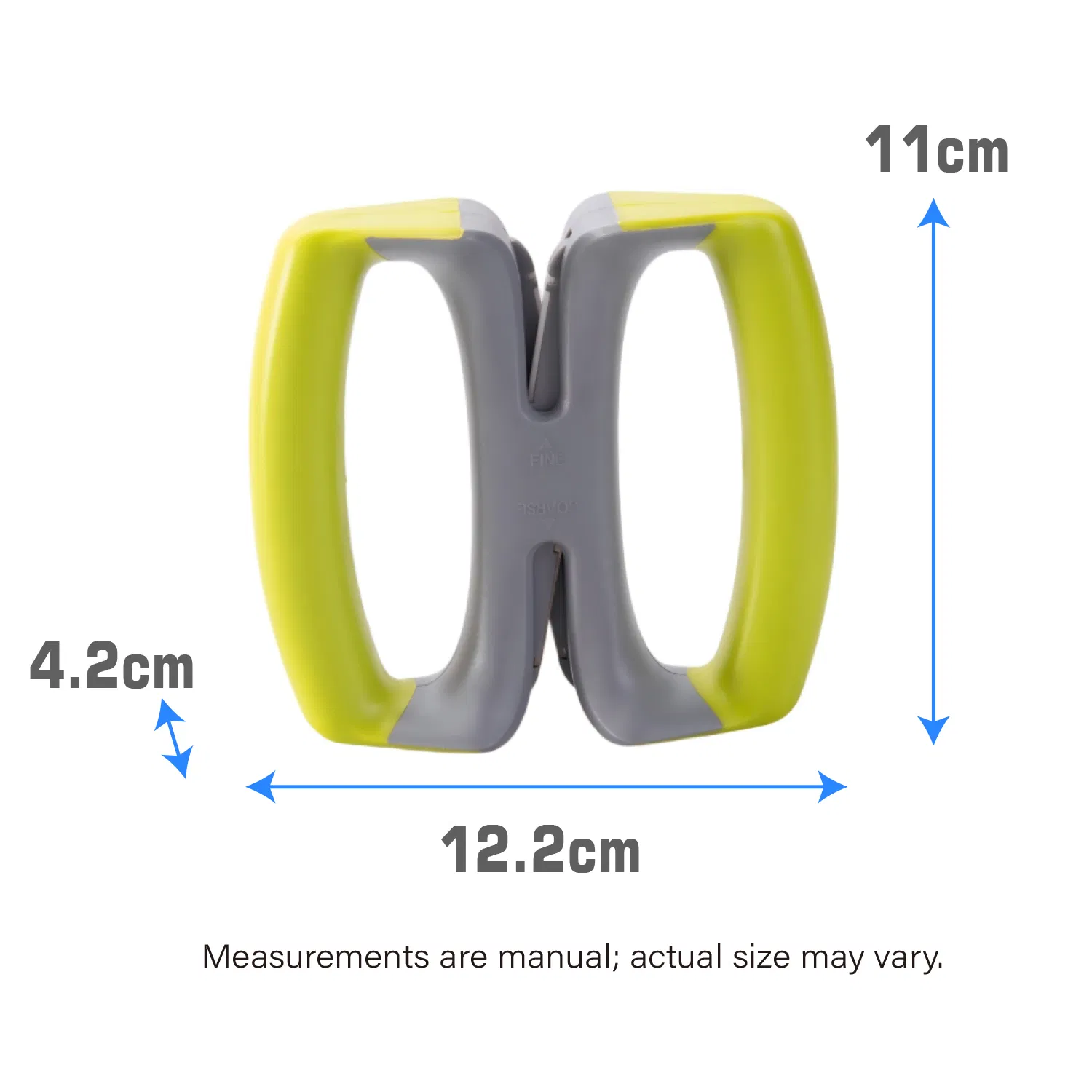 Knife Slicker X Shape Knife Sharpener 2 Stage Sharpening Coarse Fine Grip Mini Safe Tool for Most Knives Scissors Kitchen Sharpener