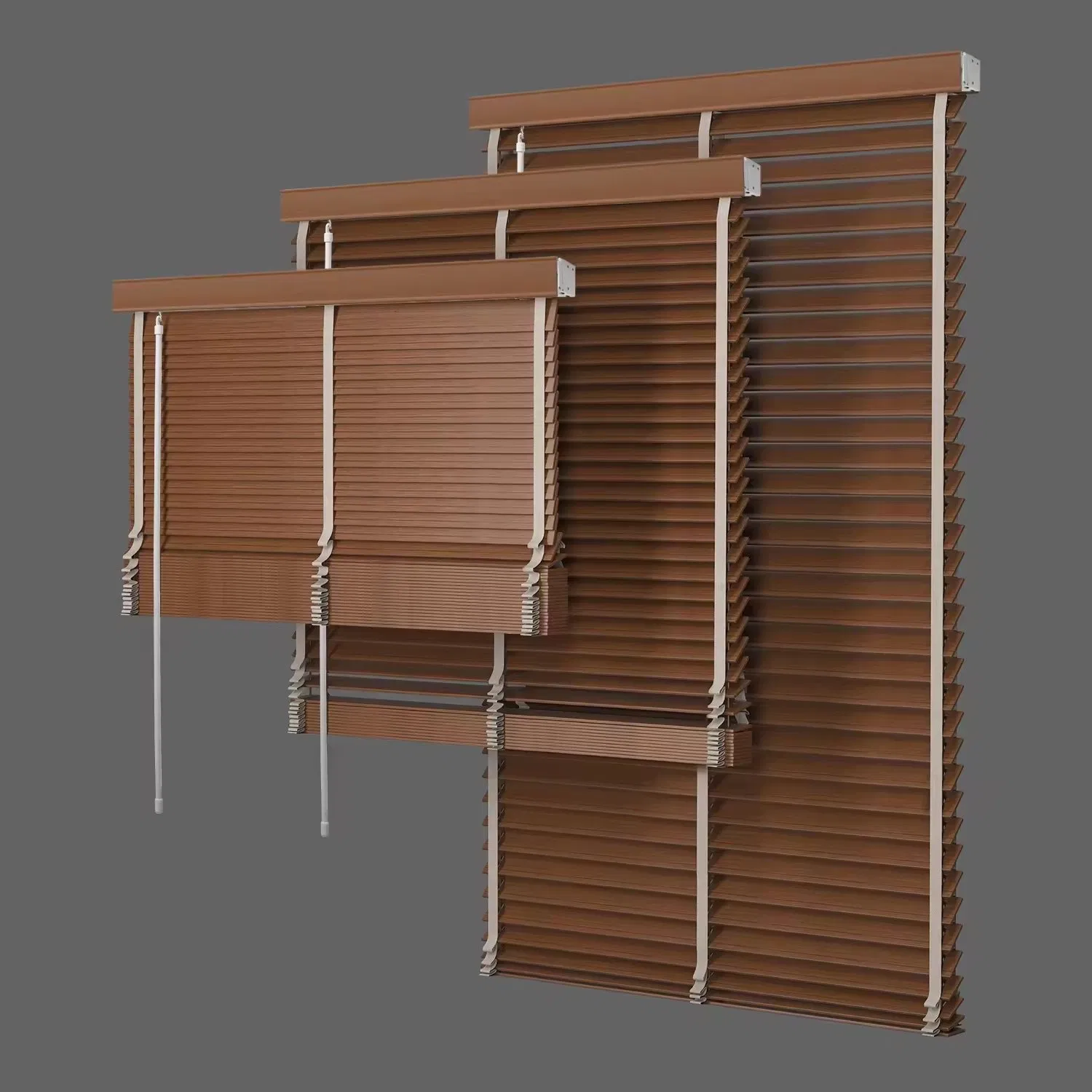 Factory Wholesale Wood Slat Blinds Components PVC and Wooden Blinds for Windows