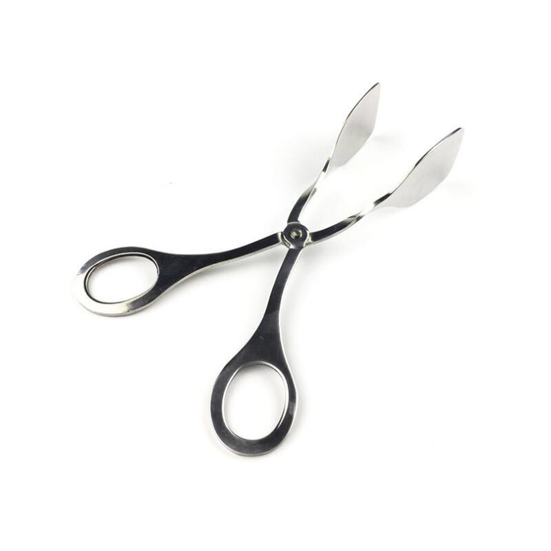 Stainless Steel Food Gripper Clamp Tongs Bread Clip for Home Outdoor Bl15699