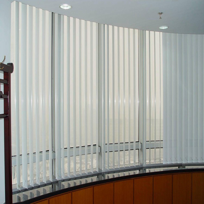 China Customized Office Home 3.5 Inch Slats PVC Vertical Window Blind