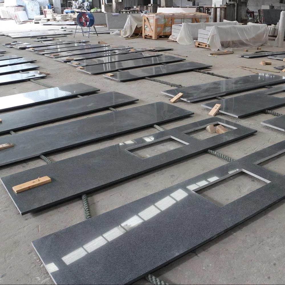 Natural G654 Dark Grey Granite Stone for Hotel Bar Bench Table Tops