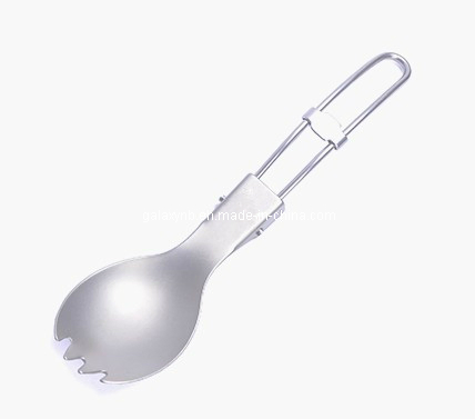 High Quality Titanium Folding Spork Grs-Kt301 for outdoor
