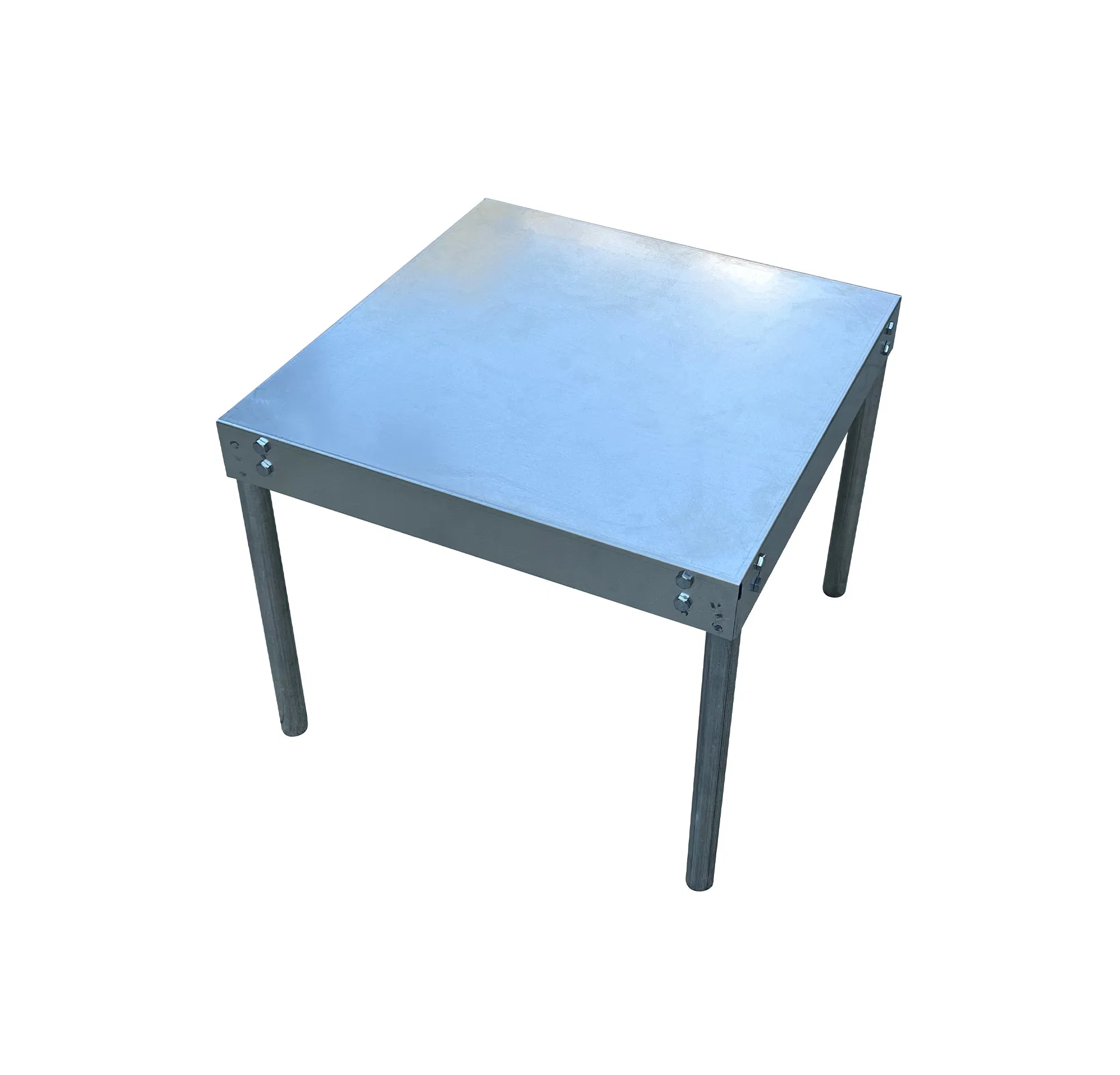 Elevated Galvanized Steel Stand for Water Heater with Cross-Brace Design
