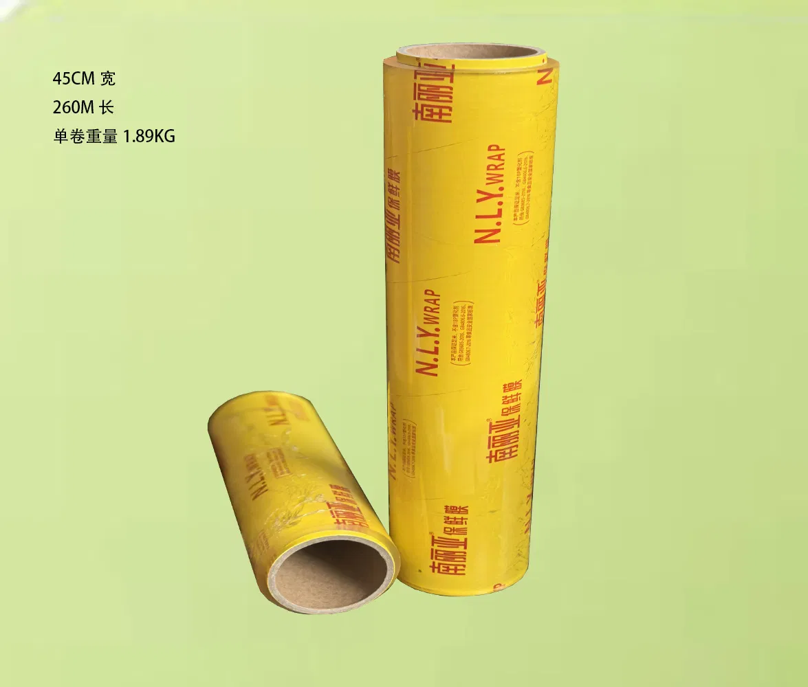 Household Good Sticky Food Grade PE Cling Film with Slide Cutter