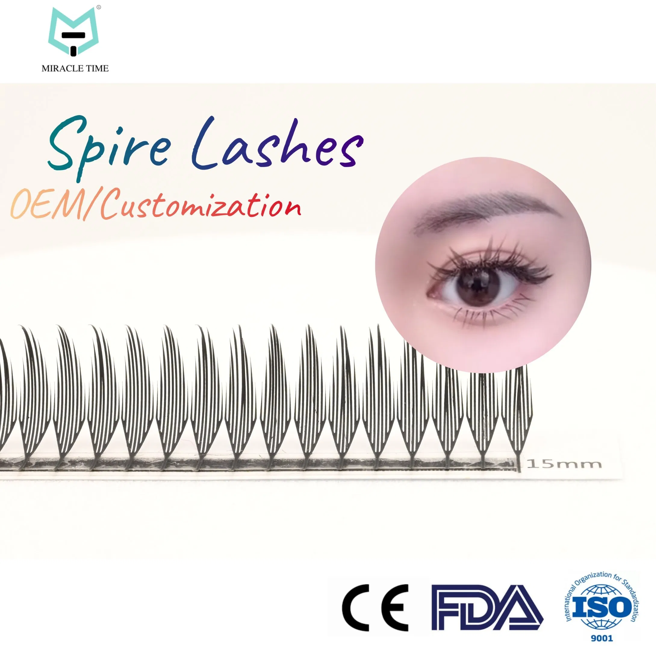 Mt Lashes Chinese OEM Factory Price Spire Eyelash Extension Volume New Arrivals Pre Made OEM False Lashes