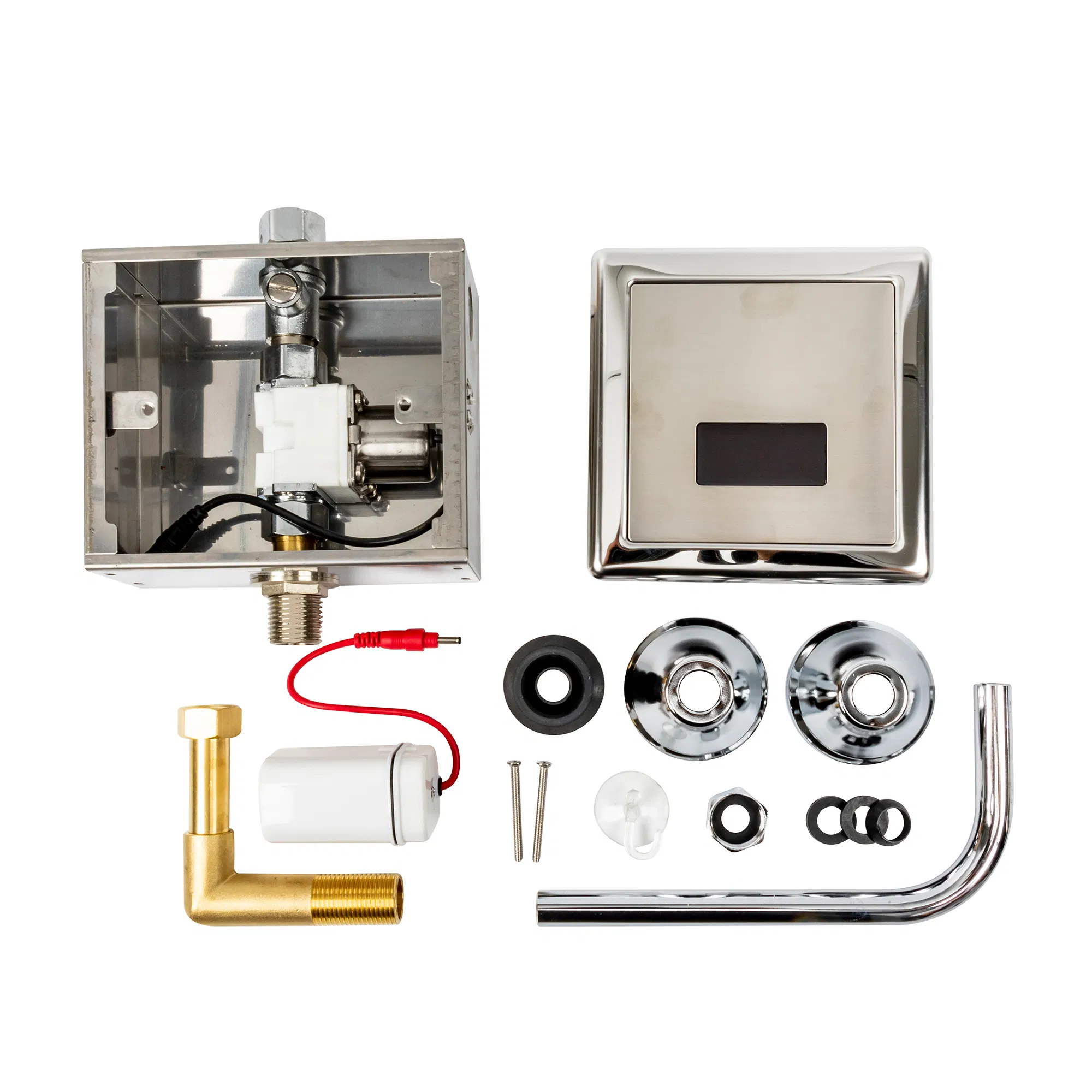 Automatic Sensing Flush Valve Wall-Mount Concealed Urinal Sensor Flush Valve Urinal Infrared Induction for Bathroom Home Hotel Toilet