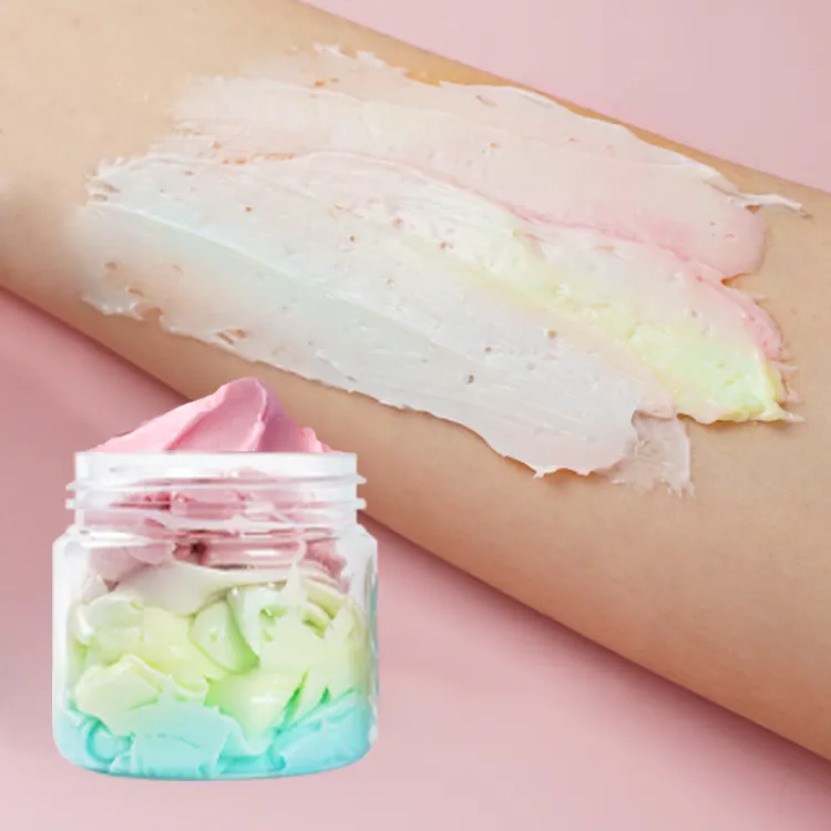 Private Label Un Icorn Fruit Shea Butter Rainbow Truly Unicorn Whipped Body Butter