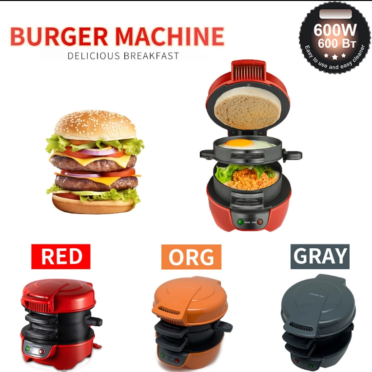 Versatile Omelette and Steak Maker Mini Burger Maker Machine Sandwich Maker Machine for Delicious Breakfasts