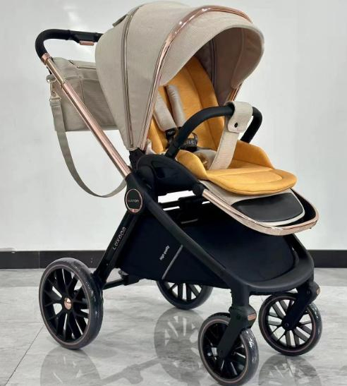 3 In1 Baby Stroller Sun Protection with Car Seat and Sleeping Basket/Plating Foldable Portable Fashion Travel Baby Stroller