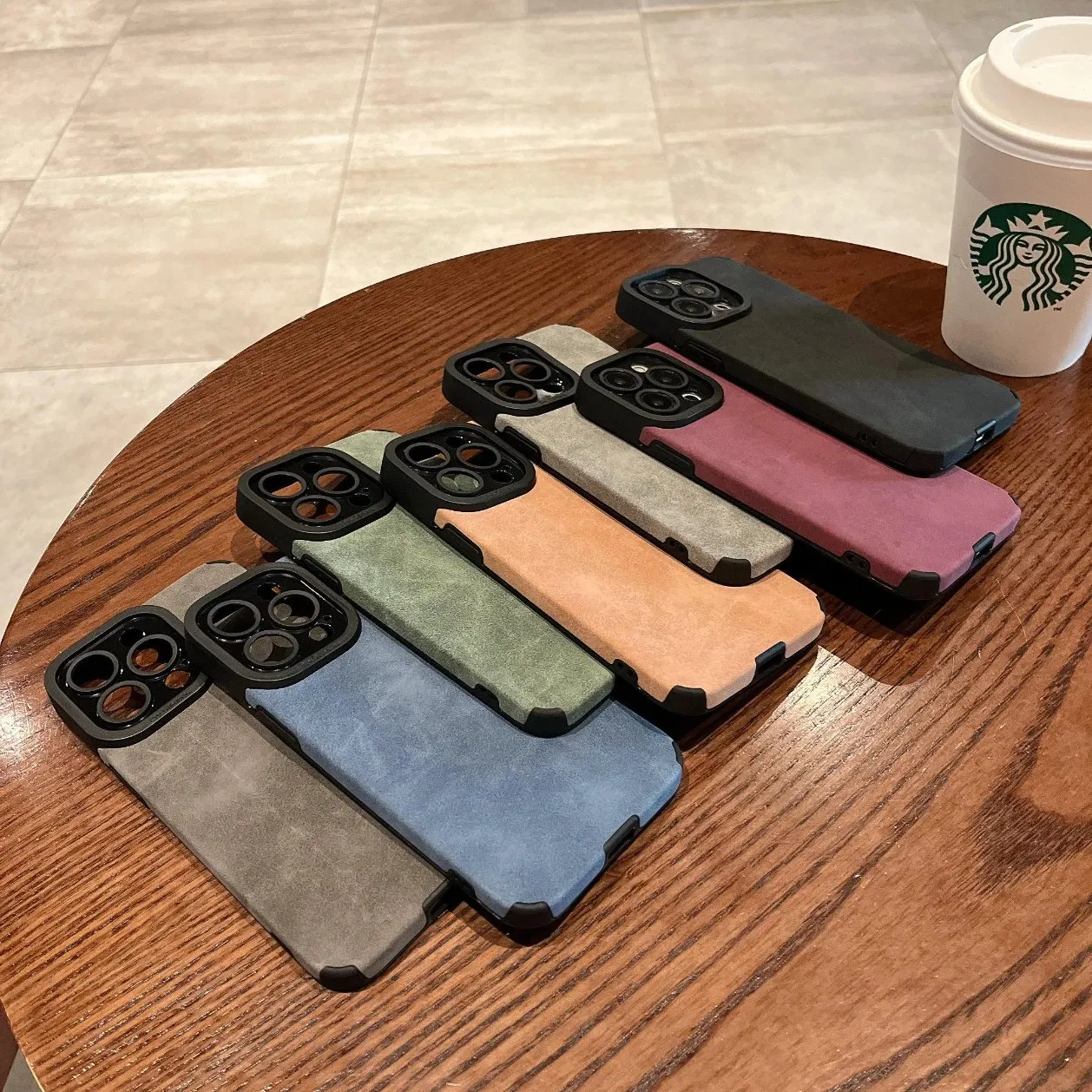 Чехол для iPhone из кожи PU с защитой камеры