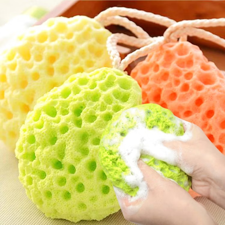 Bath Natural Polyurethane (PU) Exfoliating Sponge Cleaning Ball Baby Bath Shower Soft and Durable Body Sponge