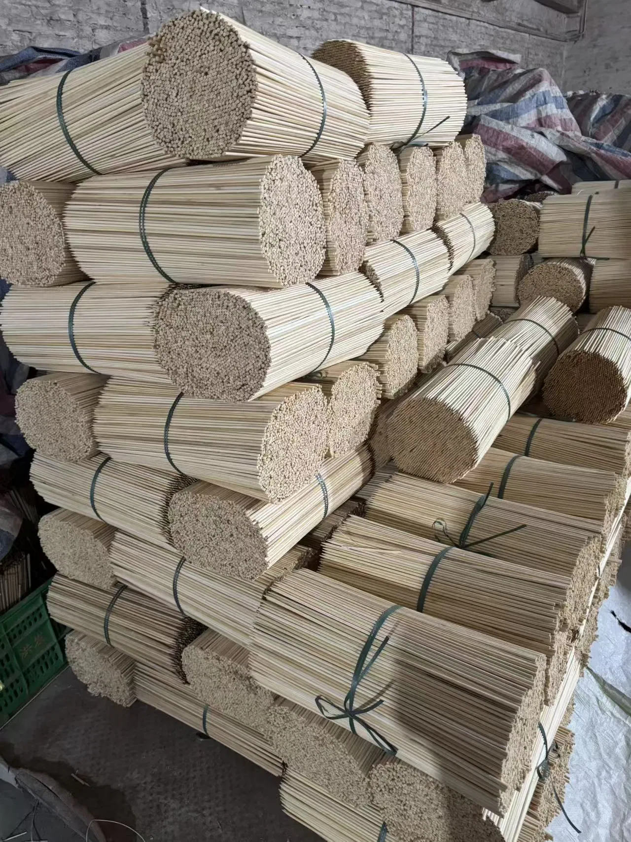 Amboo Sticks for Flower Support Flowerstick Natural&Green