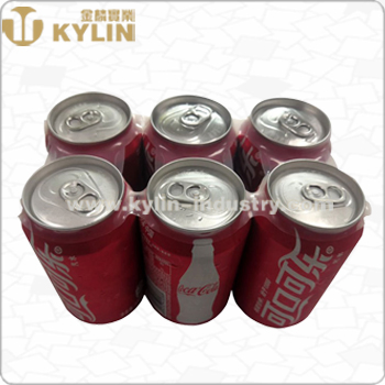 Metal 6pack Glass Cup Holder Bottle Carrier with Cmyk Printing