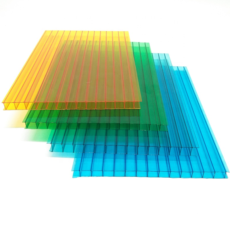 100% Bayer Raw Material UV Protected Polycarbonate/PC Hollow Roof Panels Sheet for Greenhouse