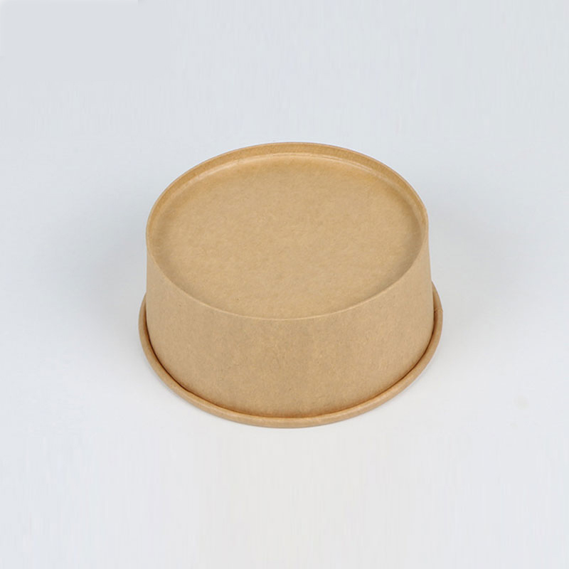 Disposable Round Paper Bowl for Salad Soup Food Rice and Noodles Packaging
