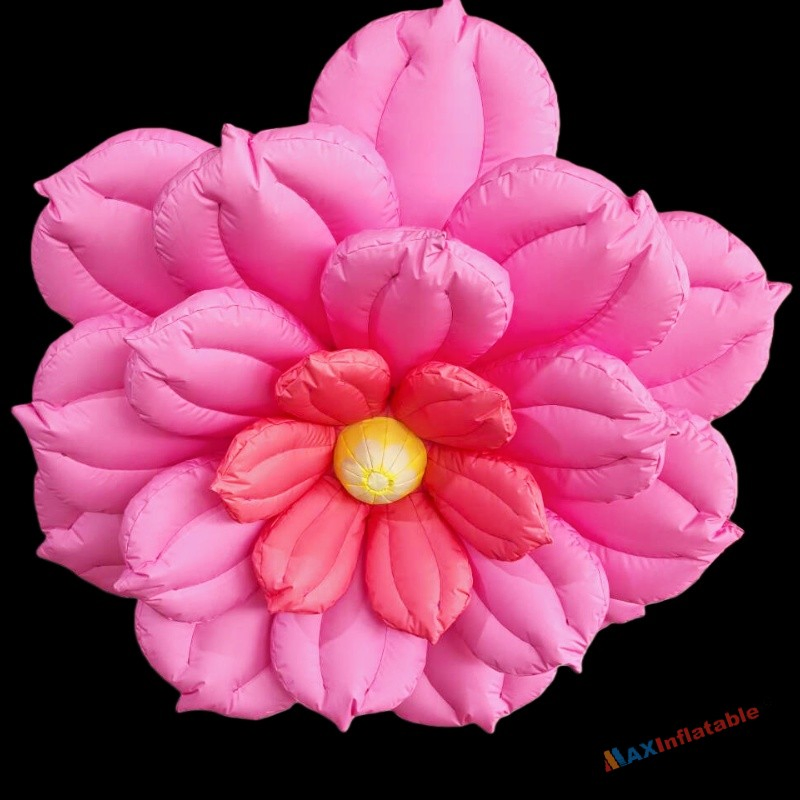 Illuminated Inflatable Flower Decoration with Colorful LED Lights