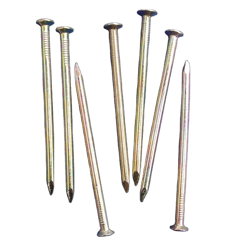 Polished Metal Steel Wire Nail for Cabinetry and Interior Carpentry