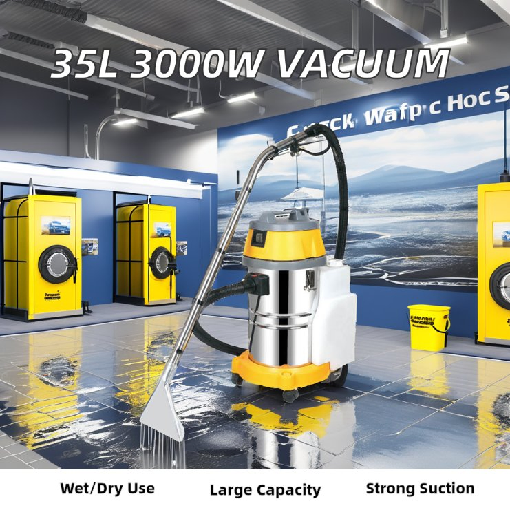35L Smart Home Large Capacity 1500W Industrial Wet Dry Vacuum Cleaner
