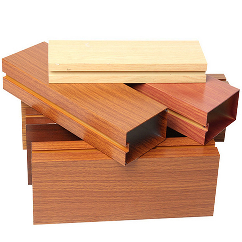 Customize 6063t5 Powder Coating Wood Grain Aluminium Profile Extrusion Profile
