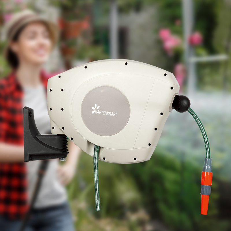 Gartenkraft 30m Comfortable Watering Hose Reel