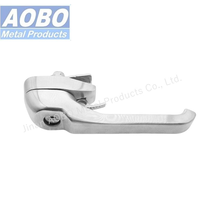 Aobo Heavy Duty Industry Cabinet Door Lock Latch Padlockable L Handle Zinc Alloy Insert Swing Handle with Key